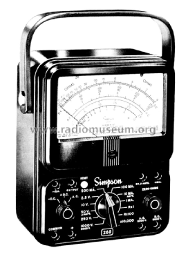 Volt-Ohm-Milliammeter 260 Series 5P; Simpson Electric Co. (ID = 1325903) Equipment