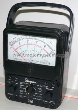 Volt-Ohm-Milliammeter 260 Series 6; Simpson Electric Co. (ID = 2049362) Equipment