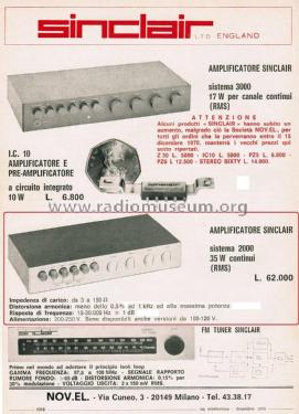 System 2000 Amplifier ; Sinclair Radionics (ID = 2795600) Verst/Mix