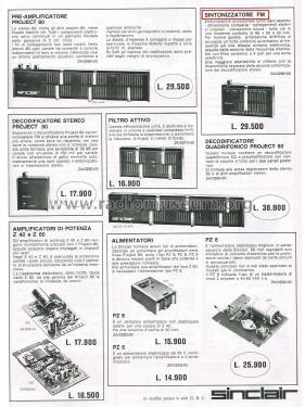 Project 80 FM Tuner ; Sinclair Radionics (ID = 2797054) Radio