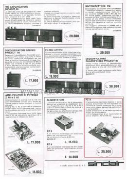 Stabilized Power Supply PZ8; Sinclair Radionics (ID = 2797057) Aliment.