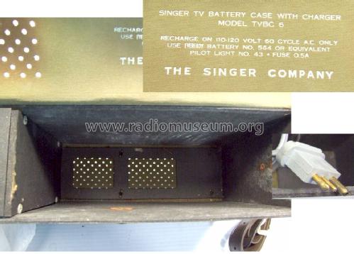 TV Battery Case With Charger TVBC6; Singer Company, The; (ID = 686232) Fuente-Al