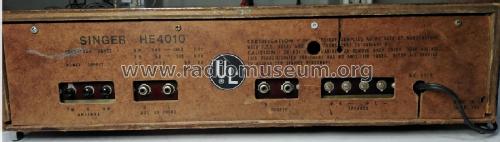 Stereophonic Solid State FM-AM HE-4010 ; Singer Radio Corp.; (ID = 2797748) Radio