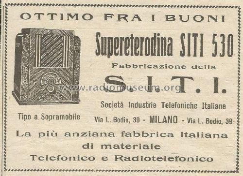 530; SITI Società (ID = 1982089) Radio