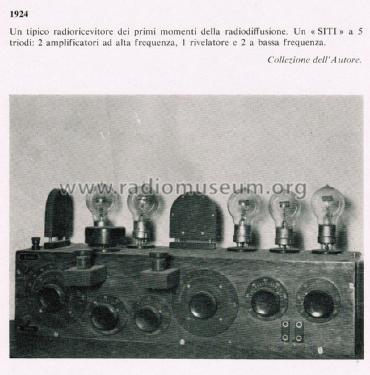 Radioricevitore sconosciuto; SITI Società (ID = 3023965) Radio