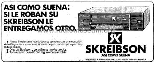 SK-9401; Skreibson; Barcelona (ID = 1946507) Car Radio