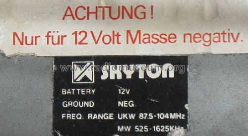 Skyton Autoradio - Car Radio unbekannt; Skyton brand of (ID = 2512550) Autoradio