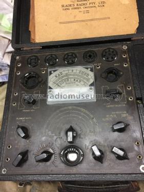 Calstan Valve Tester and Multi-tester 223; Slade Radio Pty. Ltd (ID = 2116632) Equipment