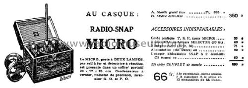 Micro ; SNAP S.N.A.P., Radio (ID = 2087734) Radio