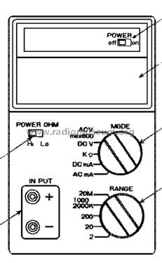 Digital Multimeter ME-521DX; Soar Corporation; (ID = 2636696) Equipment