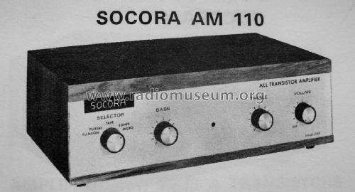 All Transistor Amplifier AM110; SOCORA; Bruxelles (ID = 2990892) Ampl/Mixer