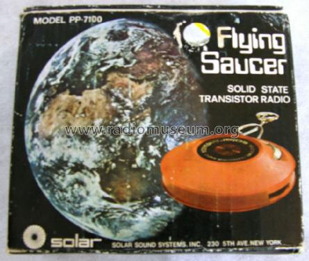 Flying Saucer Solid State Transistor Radio PP-7100; Solar Sound Systems (ID = 1401299) Radio