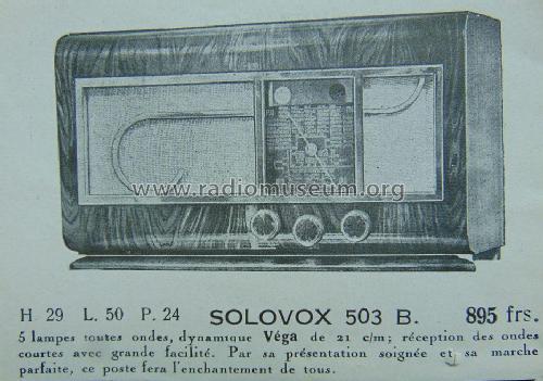 503B; Solovox-Radio, (ID = 1818585) Radio