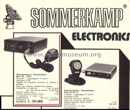 Transceiver TS-732 P; Sommerkamp (ID = 3078848) Citizen