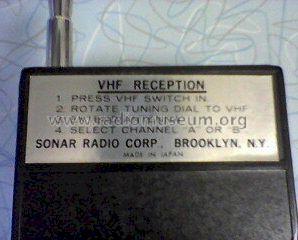 VHF Sentry FR-103; Sonar Radio Corp.; (ID = 1138516) Commercial Re