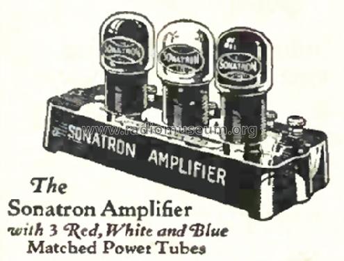 3 Tube Amplifier ; Sonatron Tube (ID = 1019103) Ampl/Mixer