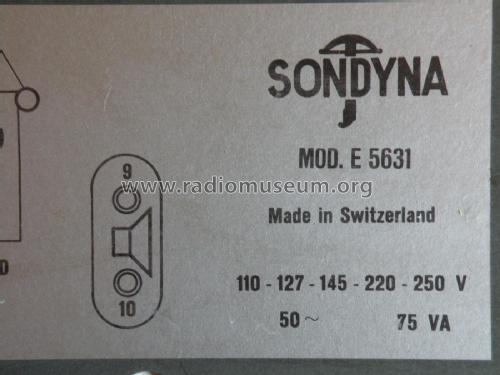 Grammo E5631; Sondyna AG; Zürich- (ID = 2404991) Radio