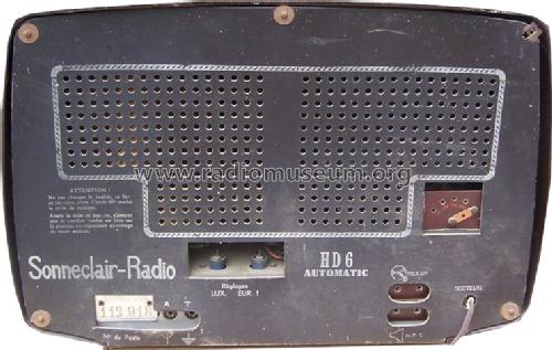 HD Six Automatic ; Sonneclair, (ID = 662718) Radio