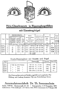 Radio-Heiz-Accumulator GDS 1/2; Sonnenschein, Berlin (ID = 1569885) Power-S