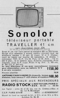 Traveller 41; Sonolor; Paris, La (ID = 396198) Televisore