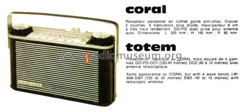 Coral ; Sonolor; Paris, La (ID = 2349944) Radio