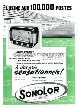 Sensation ; Sonolor; Paris, La (ID = 3039982) Radio