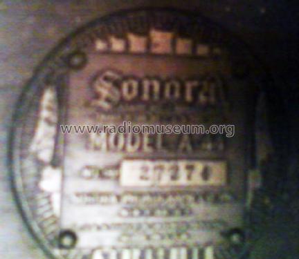 A-44 ; Sonora Phonograph Co (ID = 878024) Radio