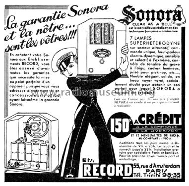 Super 7 F3; Sonora-Radio; Paris, (ID = 1926637) Radio