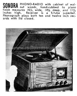 Phono Radio ; Sonora Radio & Telev (ID = 1188323) Radio