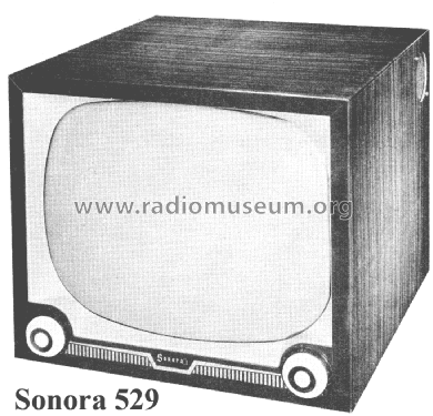 529 Television Receiver ; Sonora Radio & Telev (ID = 1848601) Television