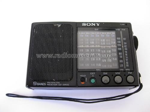 9 Bands FM / MW / SW Receiver ICF-SW20; Sony Corporation; (ID = 2975473) Radio