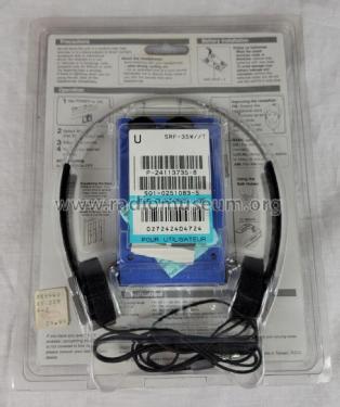 FM/AM Walkman SRF-35W; Sony Corporation; (ID = 2826681) Radio