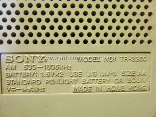 AM Receiver TR-3250; Sony Corporation; (ID = 2493017) Radio