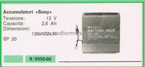 Battery Pack BP 20; Sony Corporation; (ID = 3119049) Strom-V