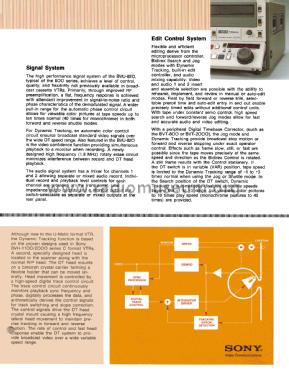 U-Matic Broadcast Cassette VTR BVU-820; Sony Corporation; (ID = 3094853) R-Player