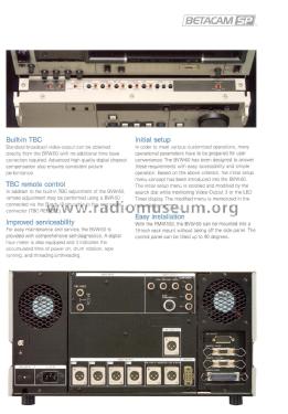 Betacam SP Videocassette Player BVW-60; Sony Corporation; (ID = 3076757) R-Player