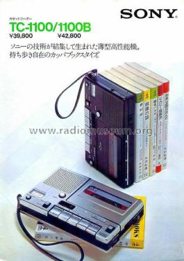 Cassette Corder TC-1100; Sony Corporation; (ID = 2812231) R-Player