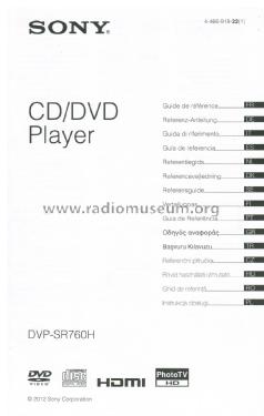 CD/DVD Player DVP-SR760H; Sony Corporation; (ID = 3049306) R-Player