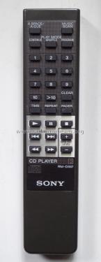 Remote Control RM-D597; Sony Corporation; (ID = 2658654) Diverses