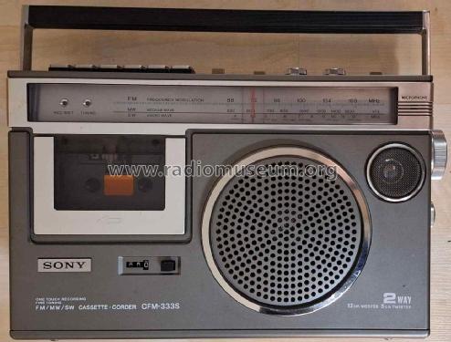 FM/MW/SW Cassette Corder CFM-333S; Sony Corporation; (ID = 3088290) Radio