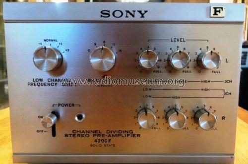 Channel Dividing Stereo Pre-Amplifier TA-4300F; Sony Corporation; (ID = 2421417) Verst/Mix