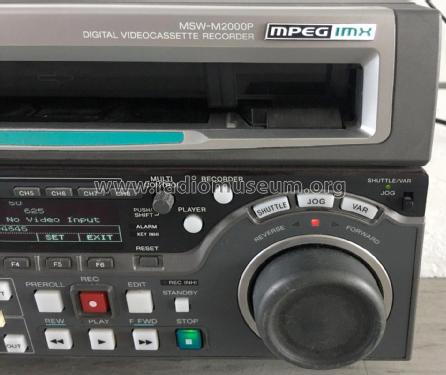 Digital Videocassette Recorder - MPEG IMX MSW-M2000P; Sony Corporation; (ID = 3116836) R-Player