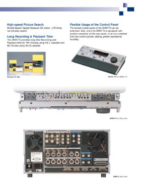 Betacam SX Digital Video Cassette Recorder DNW-75; Sony Corporation; (ID = 3094773) R-Player