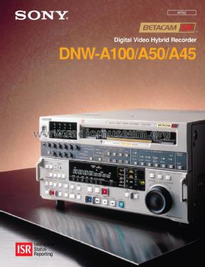 Digital Video Hybrid Recorder, Betacam SX DNW-A100; Sony Corporation; (ID = 3094788) R-Player