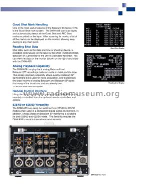 Betacam SX DNW-A28; Sony Corporation; (ID = 3093772) R-Player