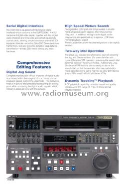 Digital Betacam Videocassette Recorder DVW-500; Sony Corporation; (ID = 3086840) R-Player