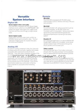 Digital Betacam Videocassette Recorder DVW-500; Sony Corporation; (ID = 3086843) R-Player