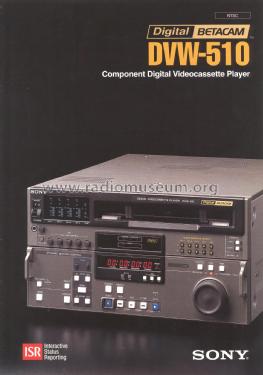 Digital Betacam Videocassette Player DVW-510; Sony Corporation; (ID = 3086848) R-Player