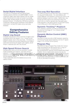 Digital Betacam Videocassette Player DVW-510; Sony Corporation; (ID = 3086851) R-Player