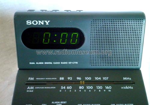 Dual Alarm Digital Clock Radio ICF-C770; Sony Corporation; (ID = 3020033) Radio